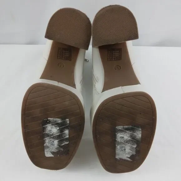 Forever 21 Boots 70s Go Go Style White Retro Women's Size 5.5 - Picture 11 of 13